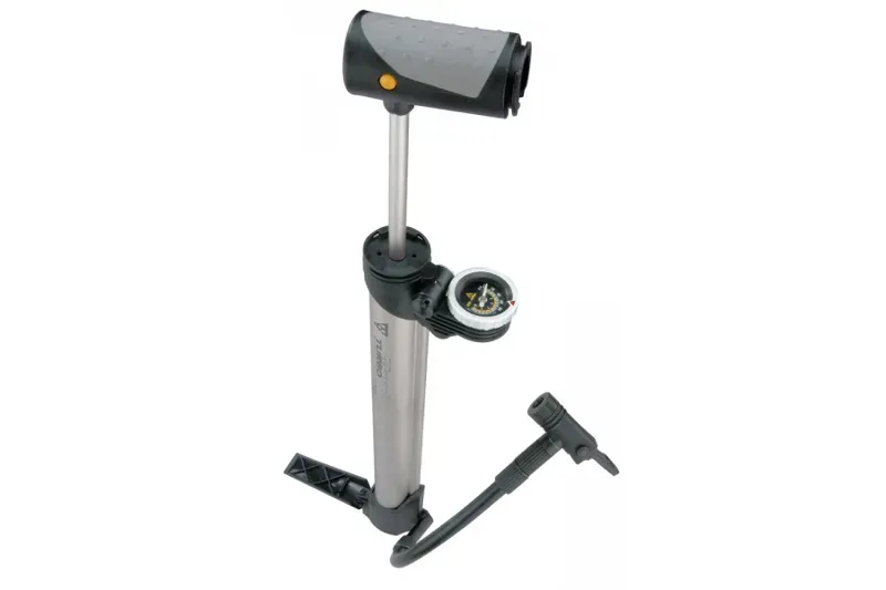 Topeak Turbo Morph With Gauge in Silver