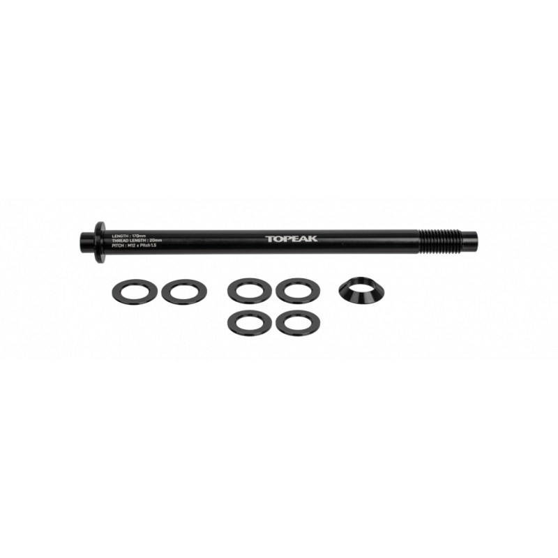 Topeak Zi:Rak Thru-Axle in Black-1