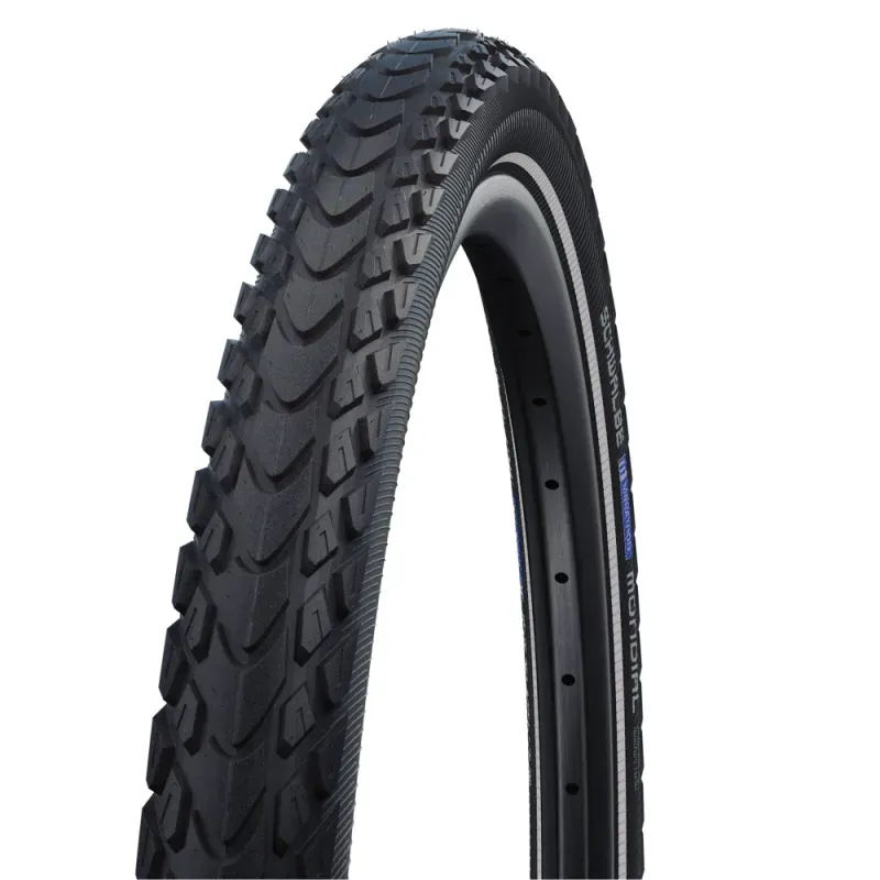 Schwalbe '25 Marathon Mondial DD V-Guard Touring Tyre In Black/Reflex (folding) BLACK/REF