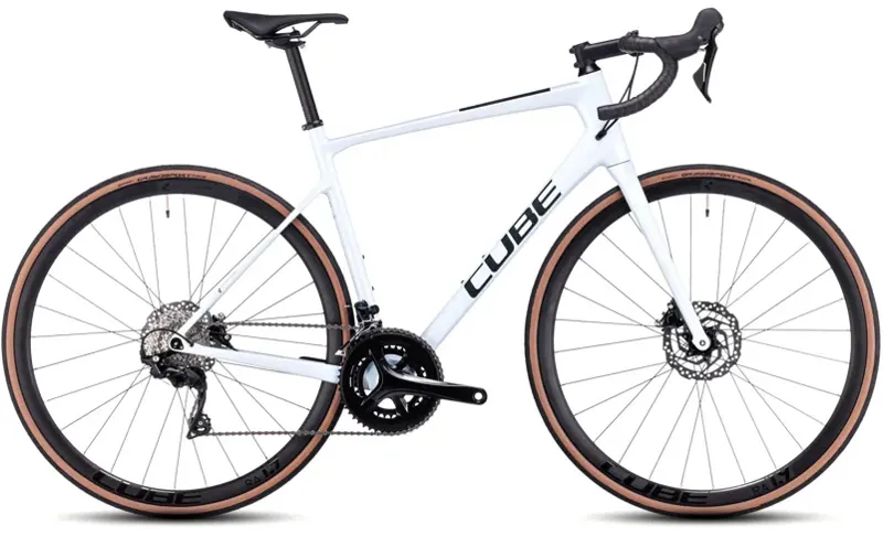 Cube Attain Gtc Race Road Bike In Flashwhite Black