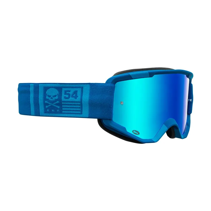 Bell Descender MTB Mirrored Lens Goggles in Blue