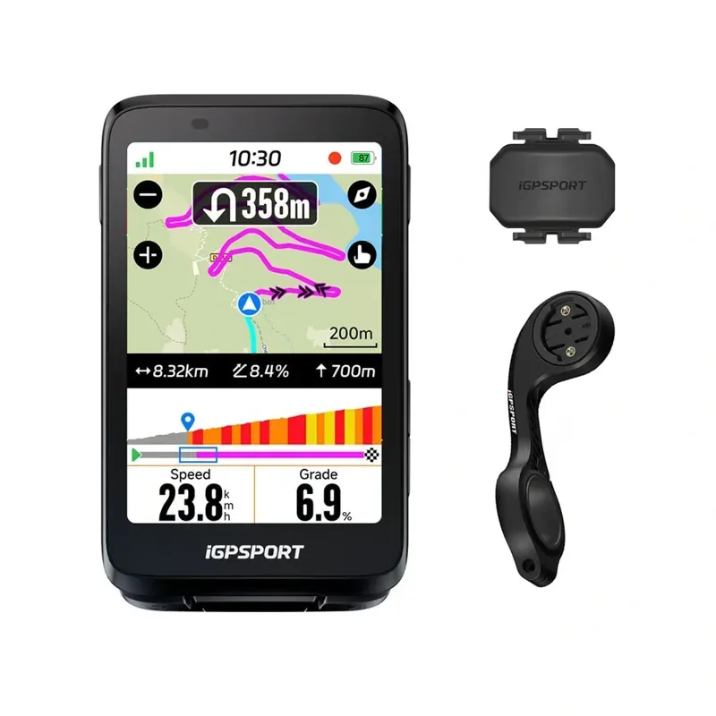 iGPSport BiNavi GPS Cycling Computer in Black-6