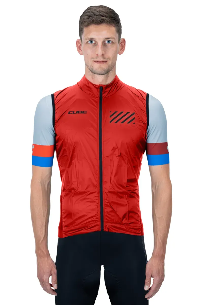Cube Teamline Mens Gilet in Red