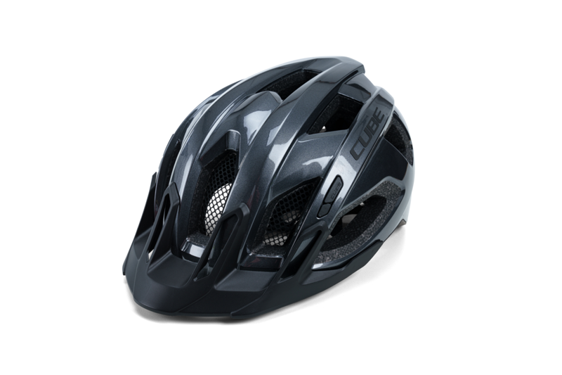 2022 Cube Quest Helmet in Glossy Iridium Black