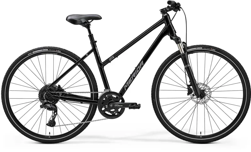 Merida Crossway 300 Women's Hybrid Bike in Black