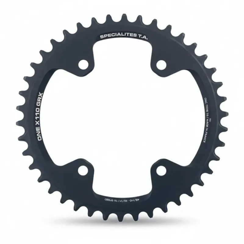 TA GRX 1x 110-pcd 4-arm Chainring in Black-1