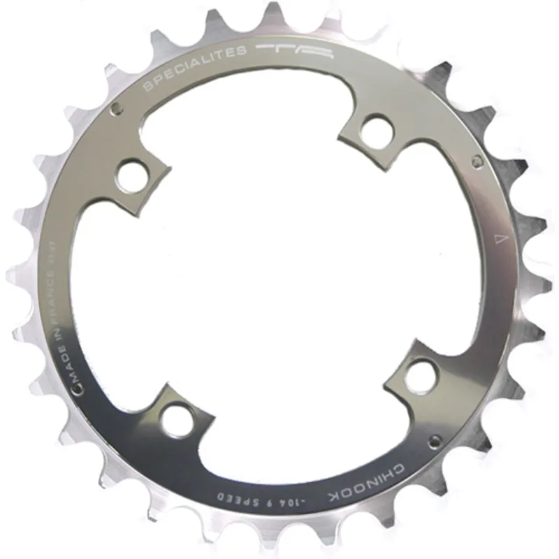TA Chinook 104-pcd 4-arm Middle Chainring in Silver