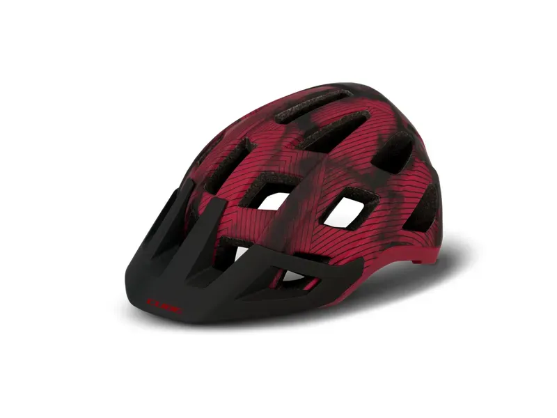 Cube Badger Mountain Bike Helmet in Red