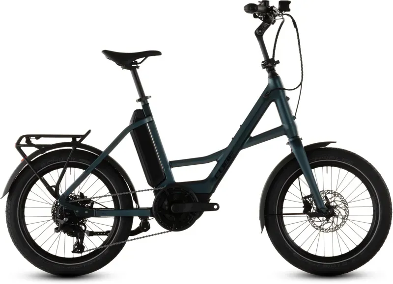 Cube Compact Hybrid 545 E-Hybrid Bike in Royal Green and Black