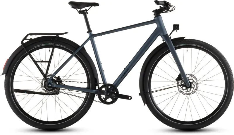 Cube Editor Pro FE Hybrid Bike in Mineral Blue/Chrome