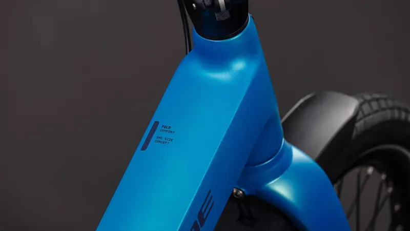 Cube Fold Hybrid Comfort 545 eFolding Bike in Azure/Reflex-1