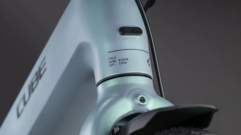 Cube Fold Hybrid Comfort 545 eFolding Bike in Sea Grey/Reflex-5