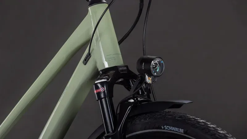 Cube Kathmandu EXC Hybrid Bike in Pea/Grey-12