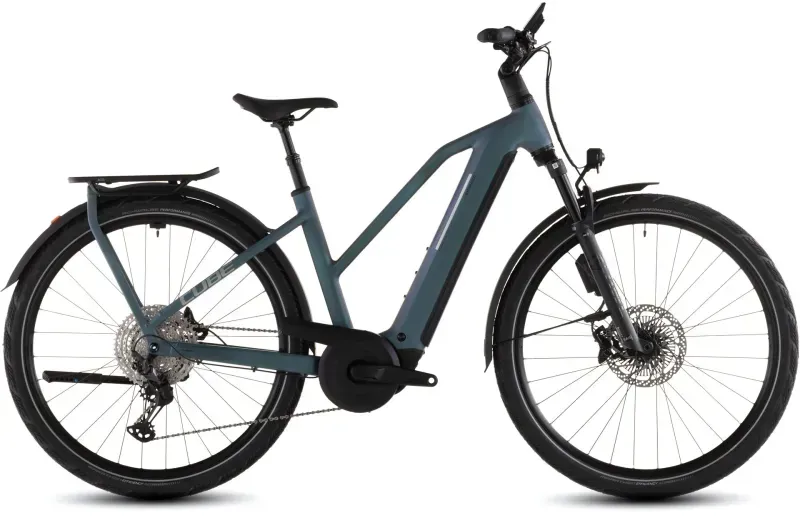 Cube Kathmandu Hybrid EXC 800 eHybrid Bike in Smaragd Grey/Prism