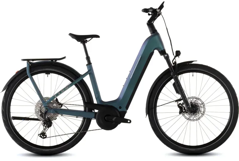 Cube Kathmandu Hybrid EXC 800 eHybrid Bike in Smaragd Grey/Prism-1