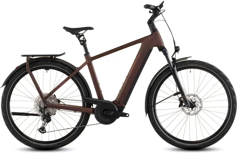 Cube Kathmandu Hybrid Pro 800 eHybrid Bike in Sunglow/Chrome