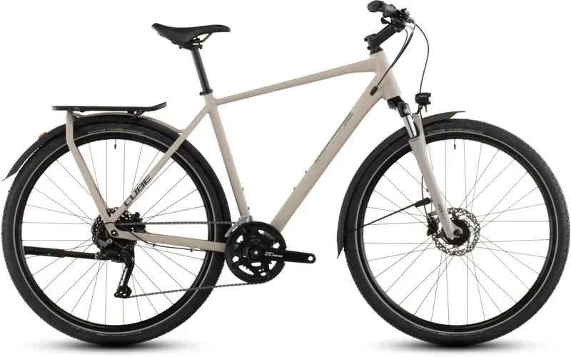 Cube Kathmandu One Hybrid Bike in Oat Grey/Grey