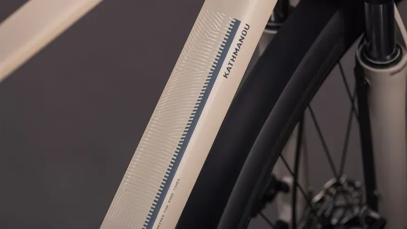 Cube Kathmandu One Hybrid Bike in Oat Grey/Grey-3