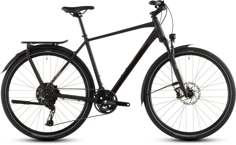 Cube Kathmandu SLX Hybrid Bike in Solar Eclipse/Gold