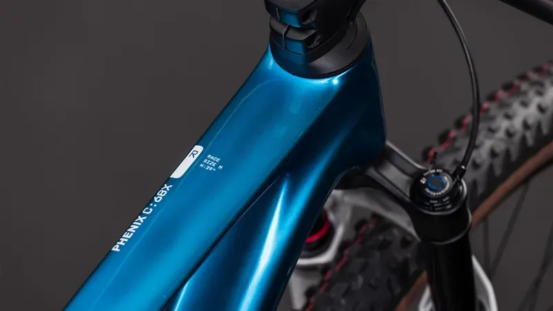 Cube Phenix C:68X Race Mountain Bike in Chrome Blue/Liquid Blue-2