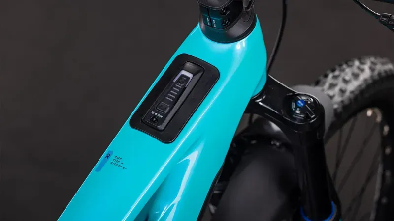 Cube Stereo Hybrid One77 HPC Race 800 E-MTB in Swimming Pool/Black-3