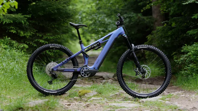 Cube Stereo Hybrid One77 HPC SLX 800 E-MTB in Blue Iris/Black-1