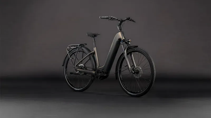 Cube Touring Hybrid Comfort SLX 800 E-Hybrid Bike in Charcoal/Chrome-5