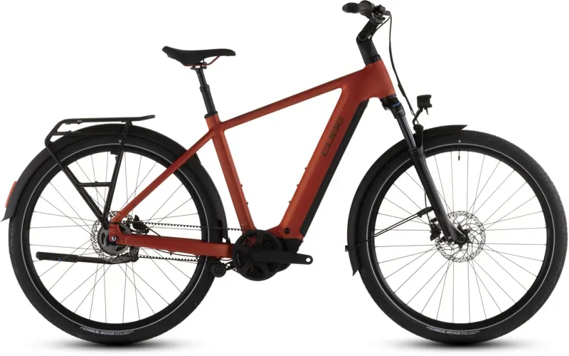 Cube Touring Hybrid Comfort SLX 800 E-Hybrid Bike in Chilli/Chrome