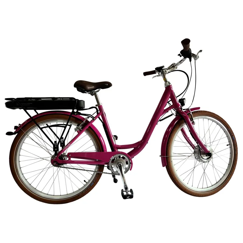 Batribike Omega 11Ah/400wh Electric Bike in Magenta