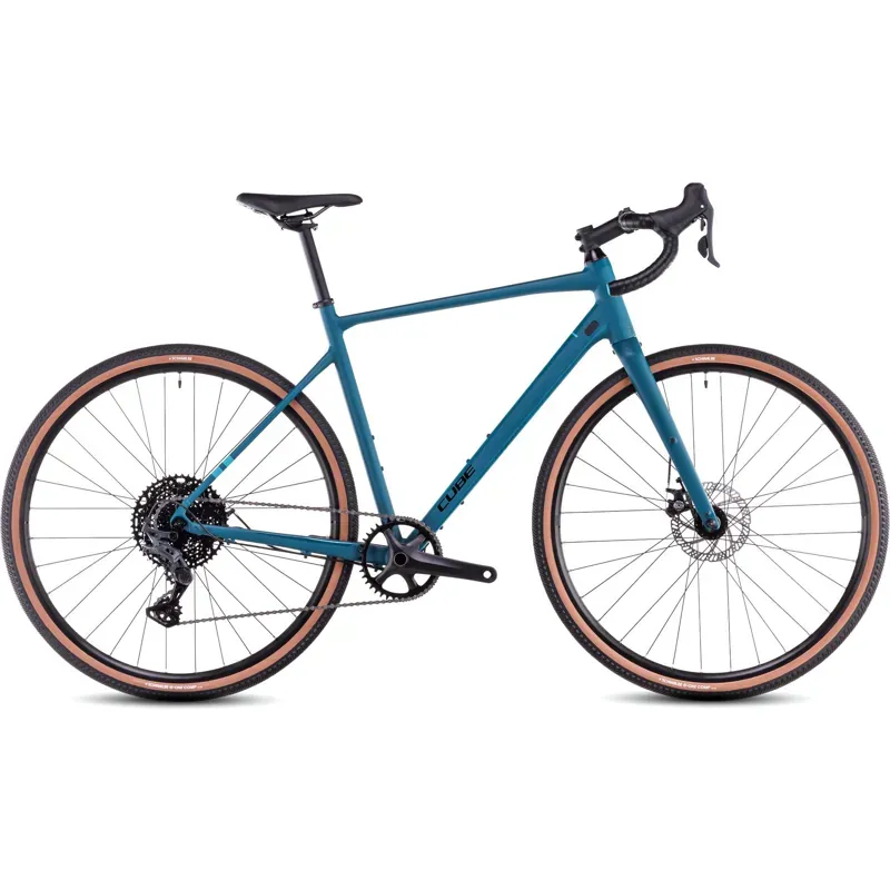 Cube Nuroad One Gravel Bike in Poseidon Green Black