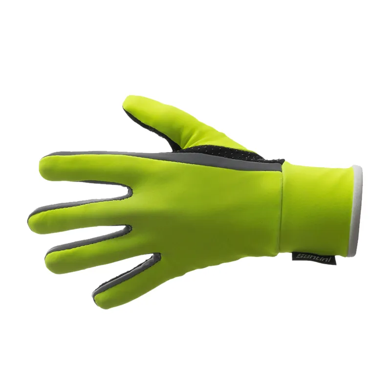 Santini Fashion Vega Long Finger Gloves in Yellow
