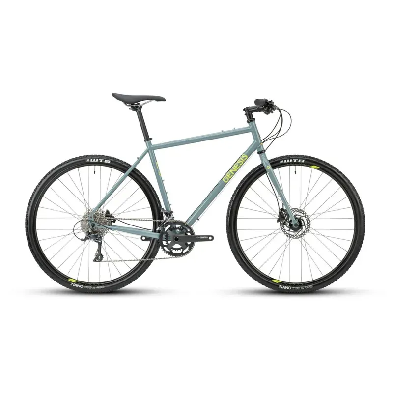 2021 Genesis Croix De Fer 10 Steel Flat Bar Gravel Bike in Blue 