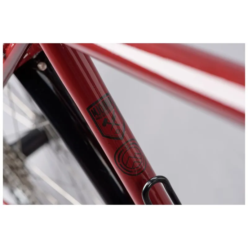 2021 Genesis Tour De Fer 10 Steel Flat Bar Touring Bike in Red-7