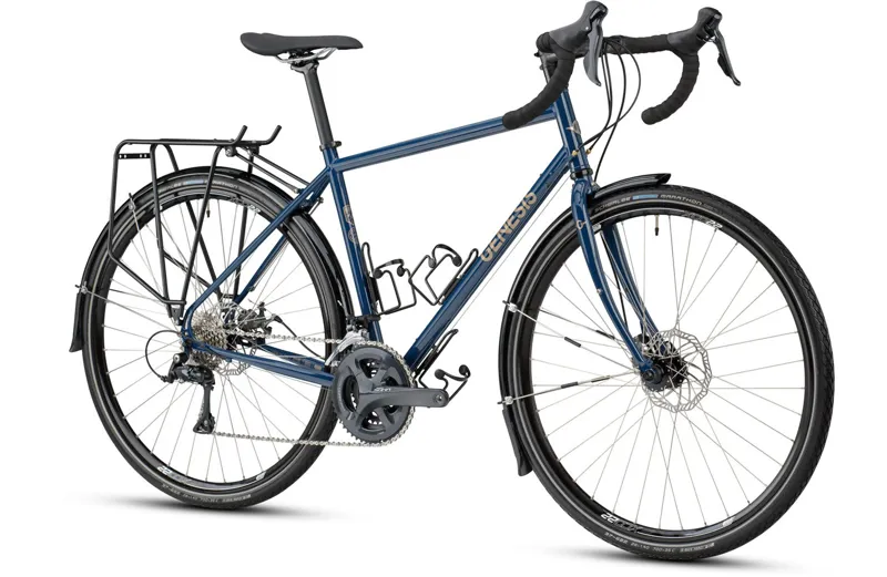 2021 Genesis Tour De Fer 10 Steel Touring Bike in Blue-1