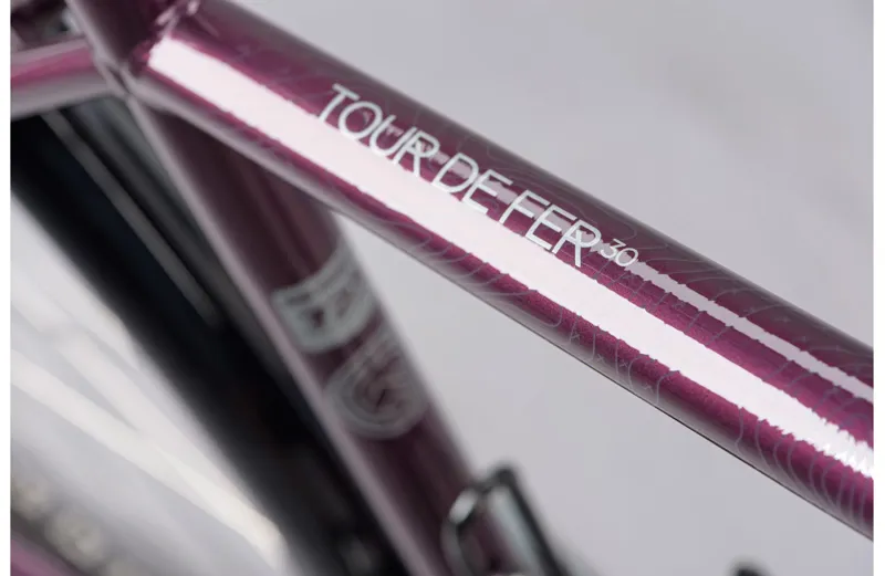 2021 Tour De Fer 30 Steel Touring Bike in Purple-5
