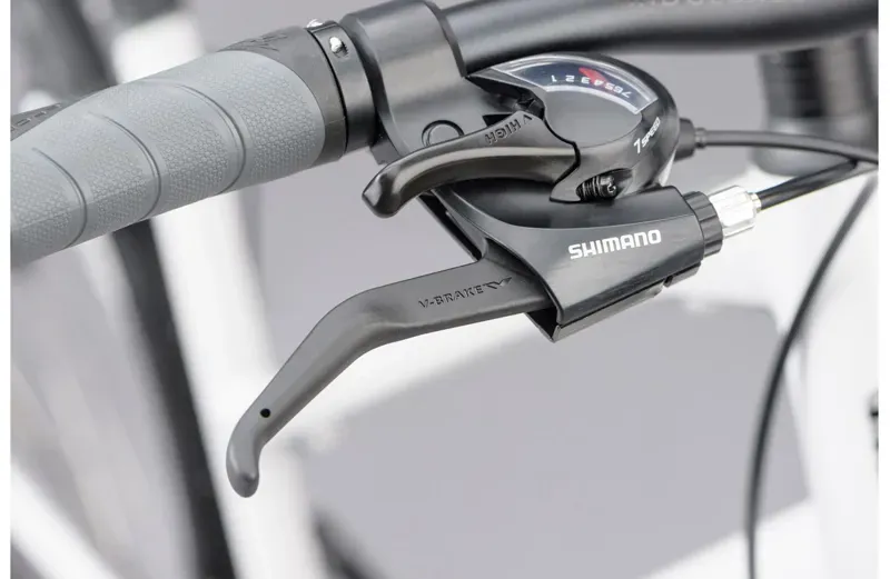 2021 Ridgeback Motion Open Frame Hybrid Bike in White-2