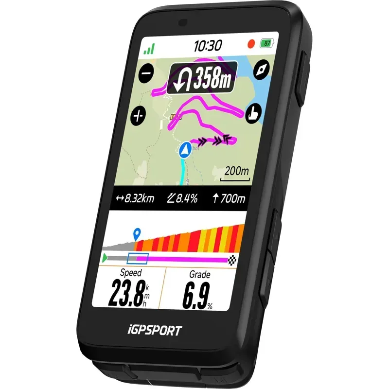iGPSport BiNavi GPS Cycling Computer in Black-1