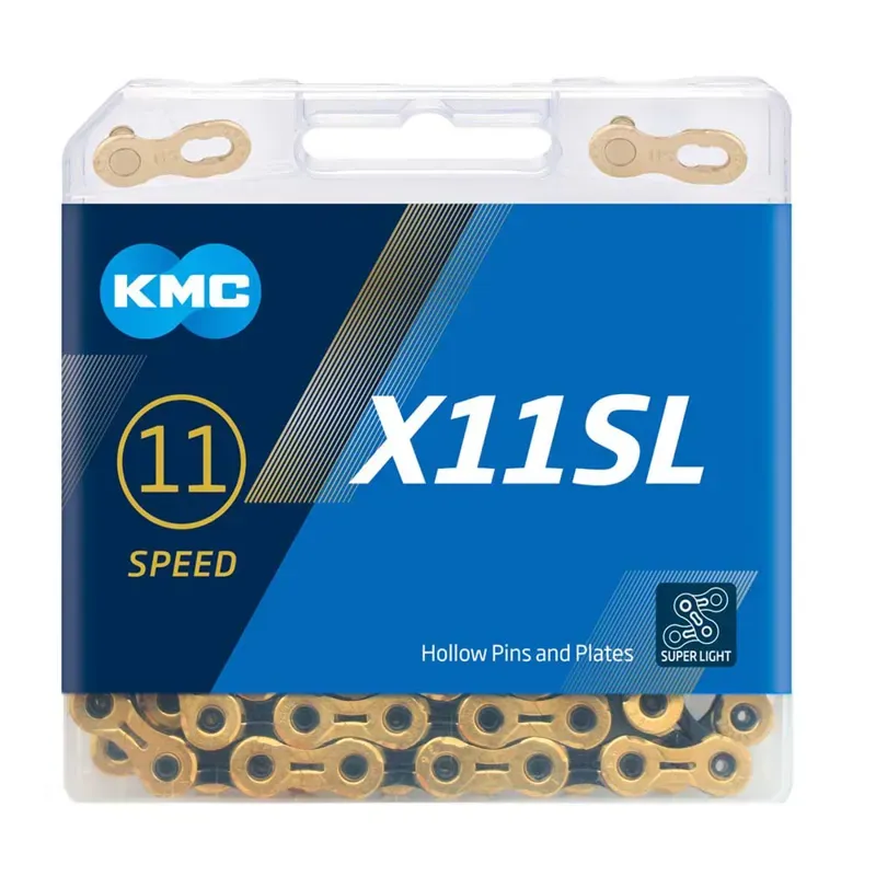 KMC X11-SL 118L Chain in Gold Black