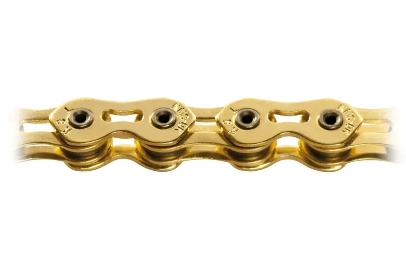 KMC K1SL Narrow Ti-N 100 Link Single Speed Chain in Gold