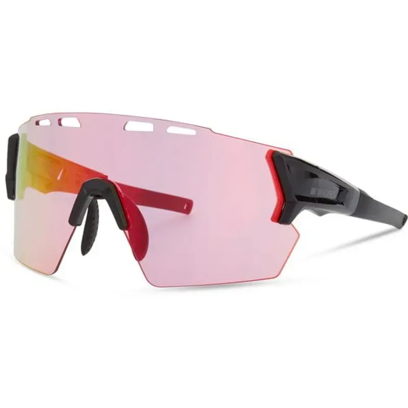 Madison Stealth Pink Rose Mirror/Amber/Clear 3 Lens Sunglasses in Black