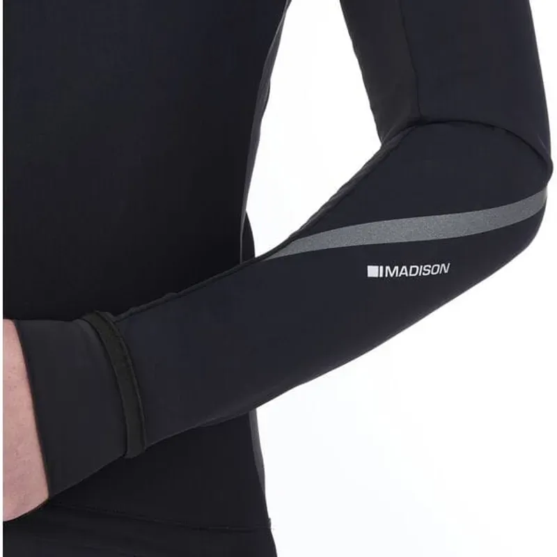 Madison DTE Men's Isoler Thermal Long Sleeve Jacket In Black-4