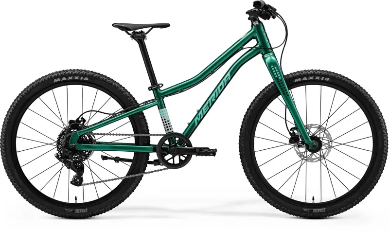 Merida Matts J.24+ Kids Bike in Evergreen/Turquoise/Black