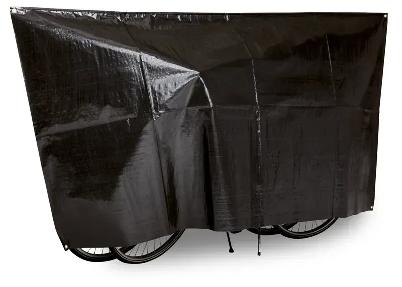 VK International Waterproof 2-bicycle Cover w/ 5-metre Cord in Black