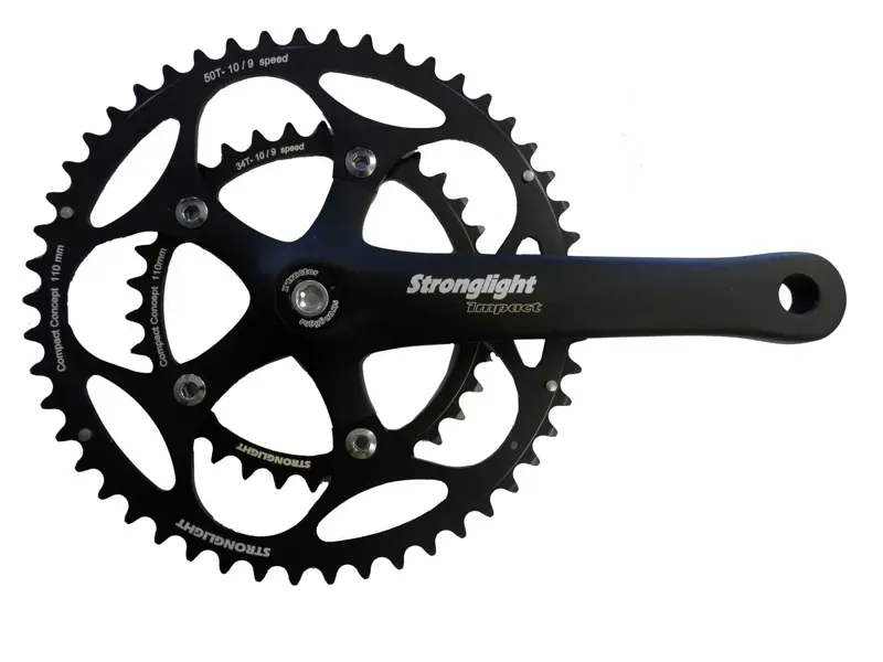 Stronglight Impact Alloy 110-pcd 34/48-tooth 170mm Crankset in Black