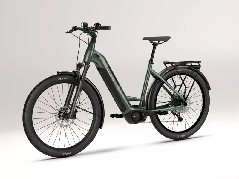 Raleigh Novus Plus Lowstep Electric Bike in Olive Gloss-2