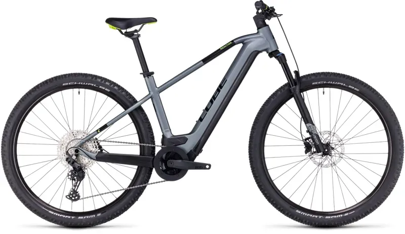 Cube Reaction Pro 750 Hybrid Bike in Grey/Green