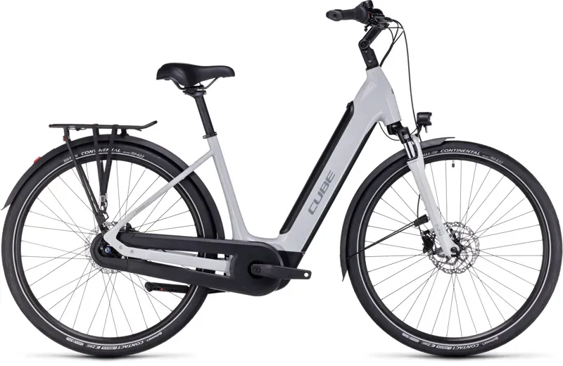 Cube Supreme Hybrid One 500 Electric Bike in Grey