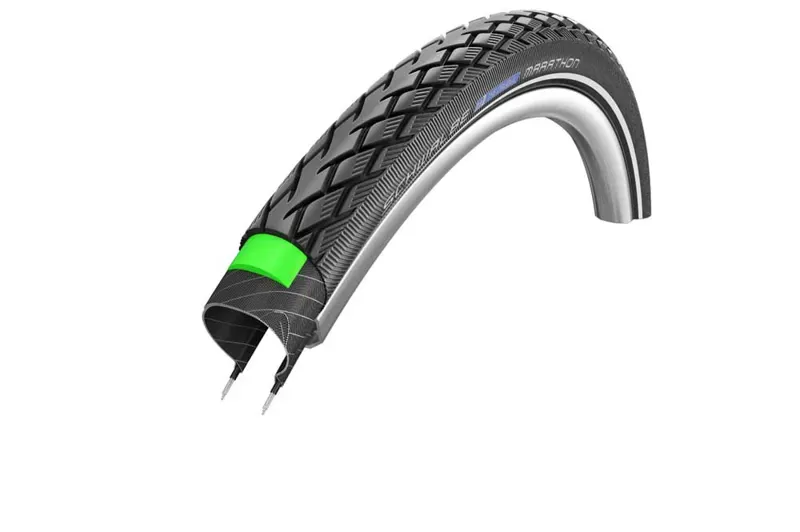 Schwalbe MARATHON GreenGuard +RFLX Black 16x1.75 Tyre in Black