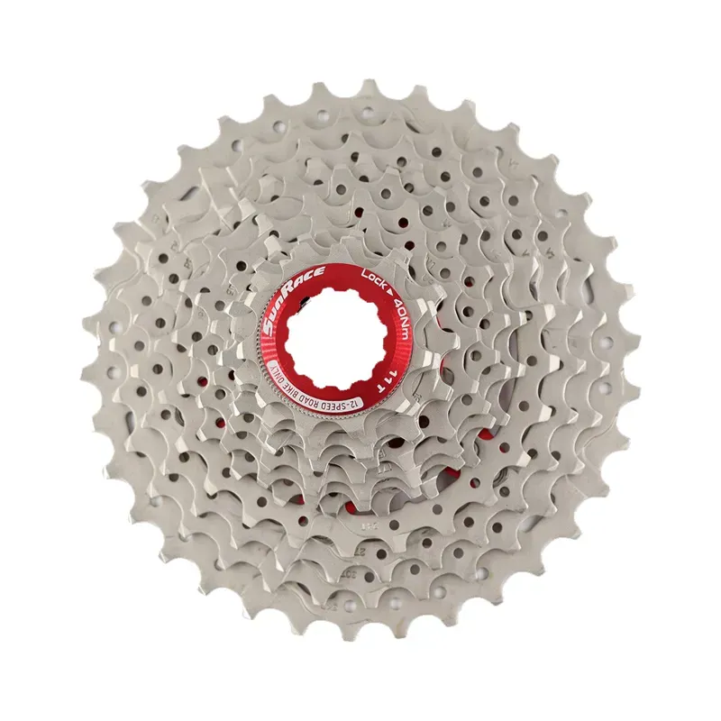 SunRace CSRZ800 12-Speed Road Cassette 11-34t in Metallic Silver