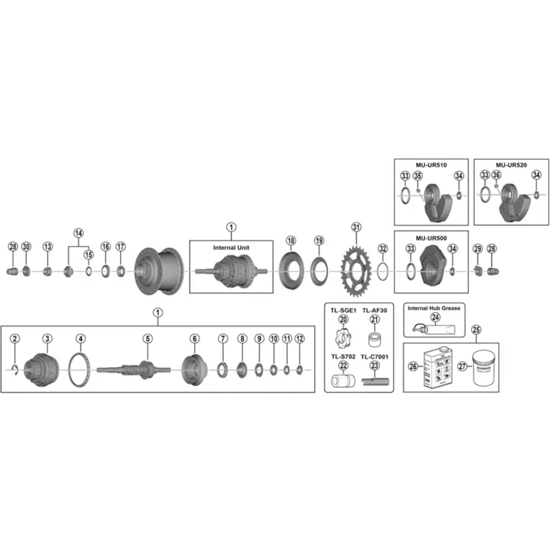 Shimano Workshop TL-AF30 Inner Dust Cap Installation Tool in Black-1
